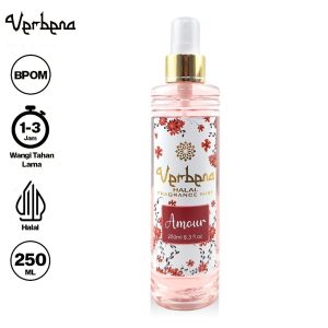VERBENA Halal Fragrance Body Mist 250ml – Amour (Parfum Badan Wanita)