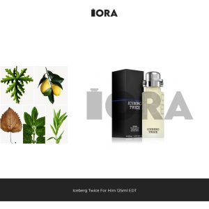 ICEBERG Twice Pour Homme Eau De Toilette – Parfum Original (Kemasan Baru)